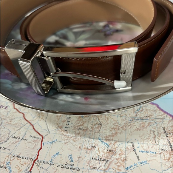 fine Men Belt Genuine Leather with Anti-scratch Buckle Casual Strap - Picture 8 of 8